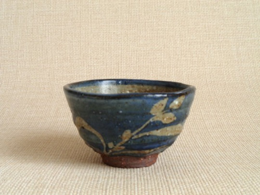 婺州花卉纹茶杯 - 茶具/茶杯 - 陶 蓝色