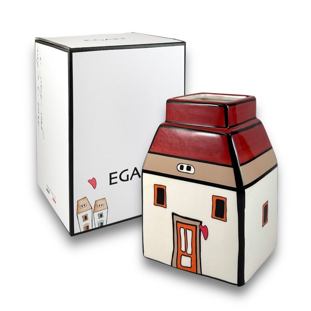 意大利EGAN- 欧式小屋系列 17CM 花器 餐具桶 工具筒 红色 - 花瓶/陶器 - 陶 红色