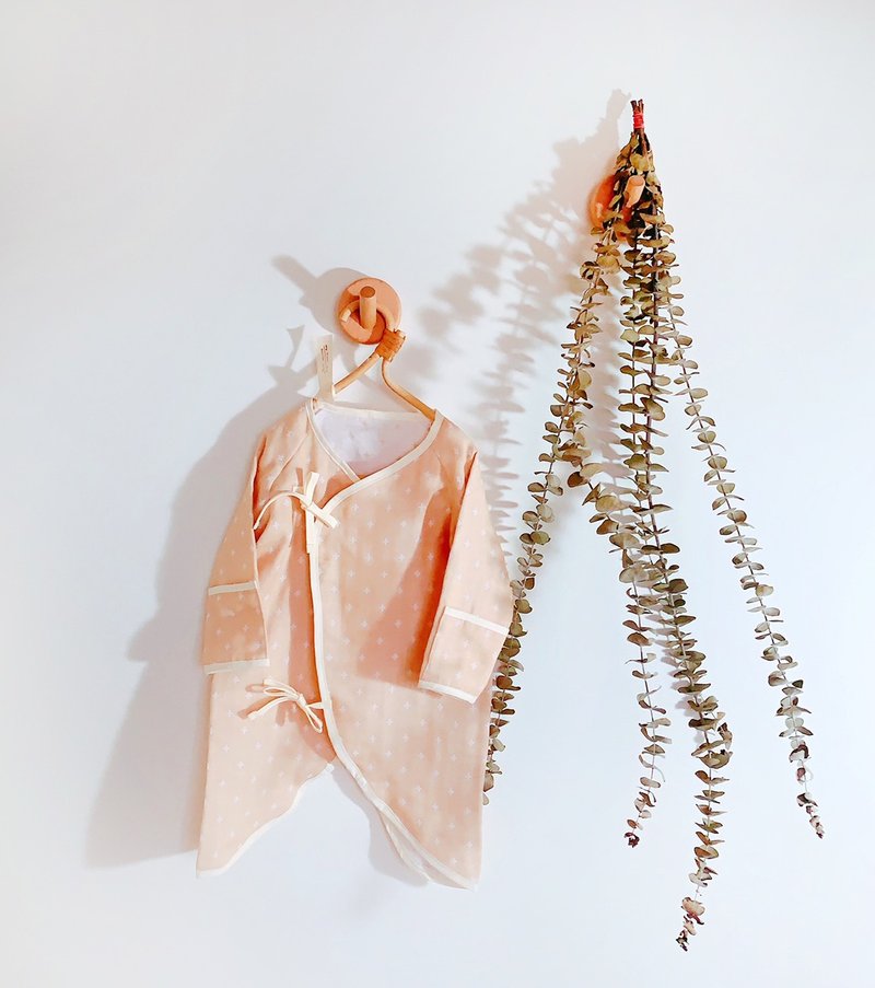 珍爱  新生儿首选-100%有机棉三重纱 手作纱布衣 蝴蝶衣 - 包屁衣/连体衣 - 棉．麻 多色