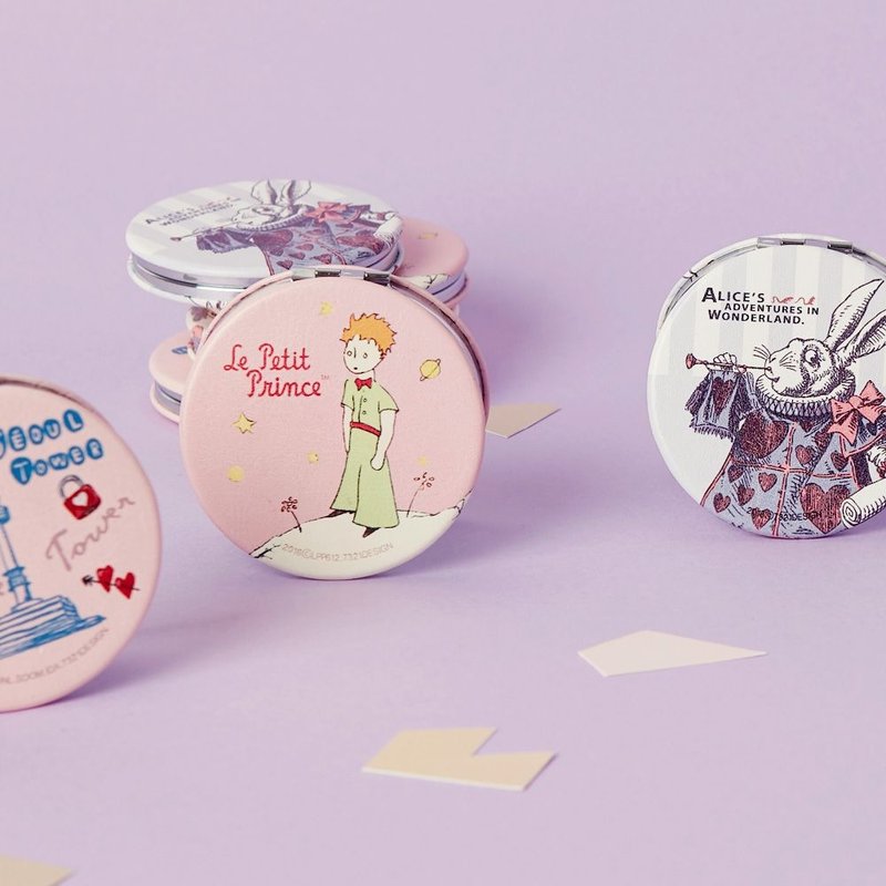 7321Design-随身掌上折叠镜化妆镜-B612星球,7321-85628 - 彩妆刷具/镜子/梳子 - 其他金属 粉红色