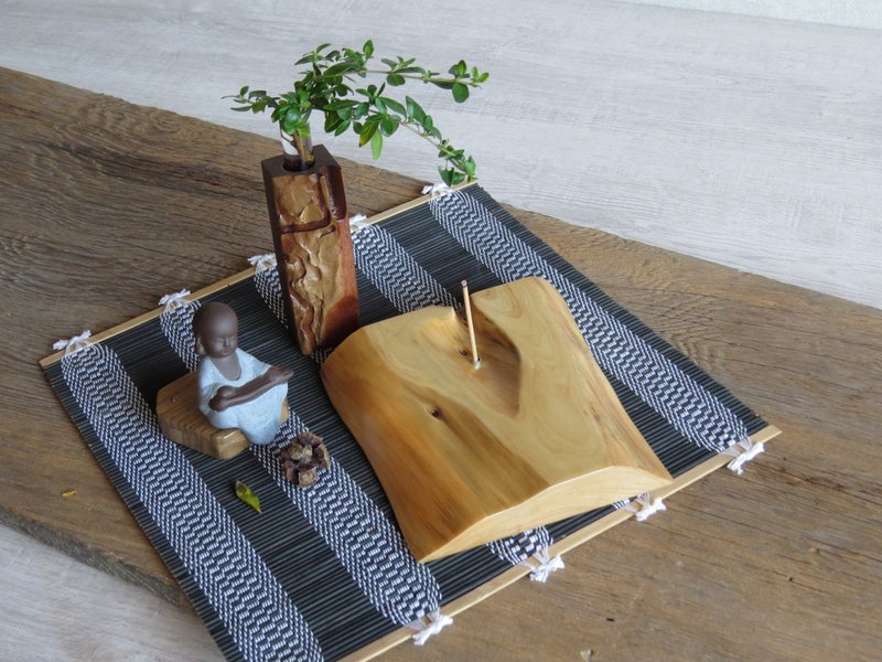 HO MOOD自然系列—手作原木香插 - 香薰/精油/线香 - 木头 咖啡色