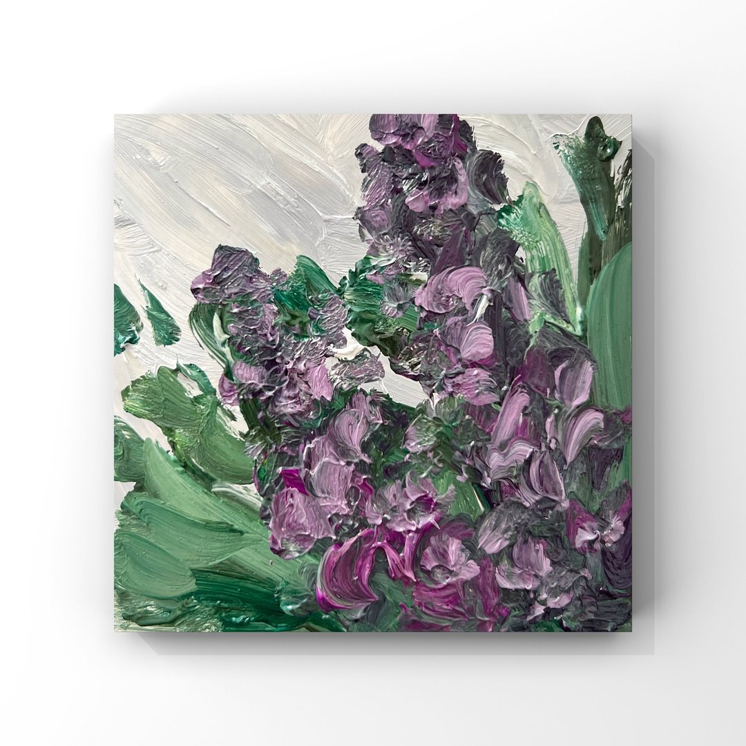 丁香花艺术丁香原创油画小花卉艺术品印象派 - 海报/装饰画/版画 - 其他材质 多色