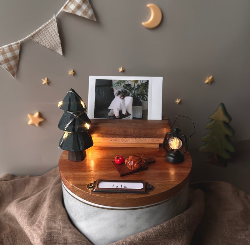 【定制】露营风宠物纪念罐 骨灰罐 L【含照片订制】 - 其他 - 其他材质 