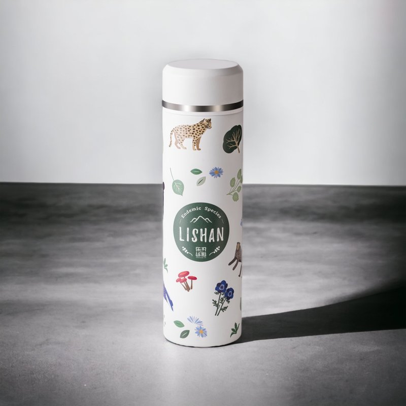 【和平庄园】野生动物主题插画保温瓶 400ml  |  Taipei Zoo 联名 - 其他杯子 - 不锈钢 白色