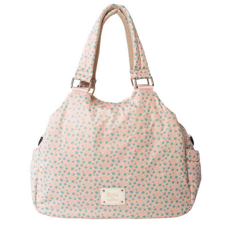 给妳三层刚刚好_Zoila 大三明治包_柔伊粉 - 妈妈包 - 聚酯纤维 粉红色