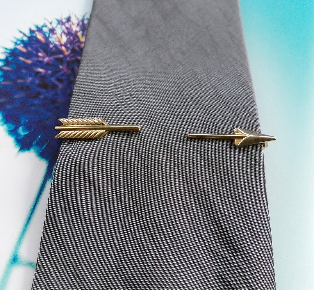 HADLEY  箭头 两种戴法 领带夹。西洋古董饰品 - 领带/领带夹 - 其他金属 金色