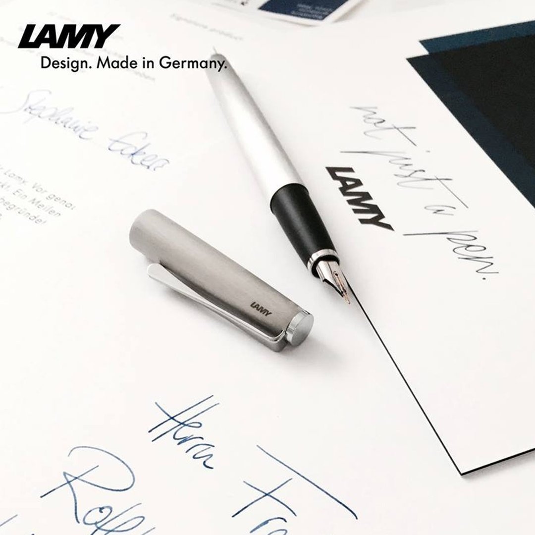 【雷雕免费刻字】LAMY 钢笔 / studio 系列  - 65 刷纹 - 钢笔 - 铝合金 银色