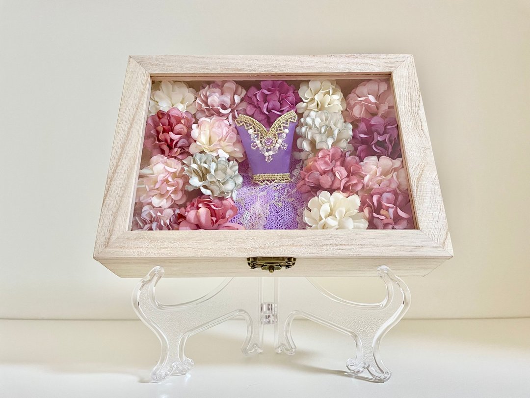 芭蕾舞裙×花艺礼盒 紫色款 - 摆饰 - 木头 紫色