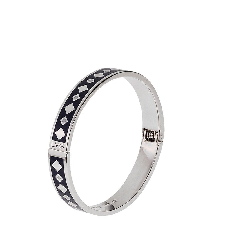 古典主义 Jean Racine 掐丝珐琅系列 开口手环 (银)-01001151243 - 手链/手环 - 其他金属 银色