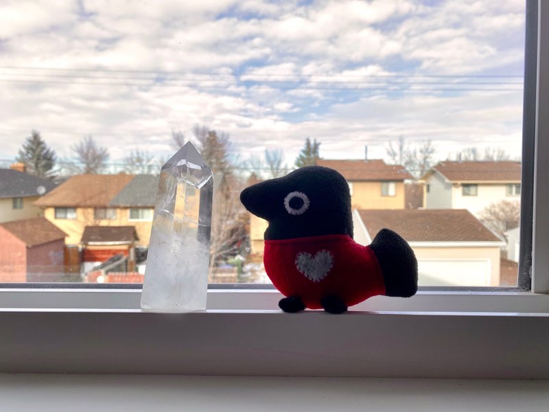 鸦鸦社员布偶 - 玩偶/公仔 - 棉．麻 黑色