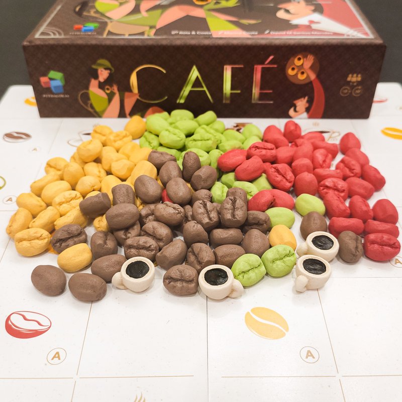 与 Café 棋盘游戏兼容的豪华资源代币。 - 桌游/玩具 - 其他材质 