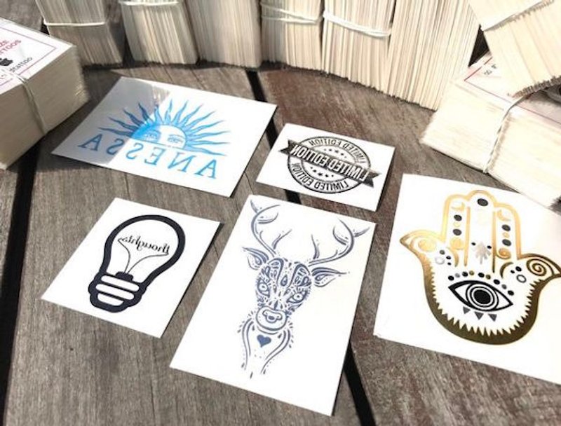 OhMyTat 专属订单 - 纹身贴纸批发定制订做 - 纹身贴 - 纸 多色