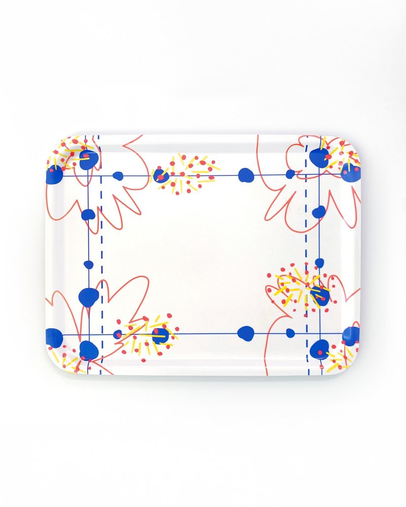 狂想托盘 - 盘子/餐盘/盘架 - 木头 白色