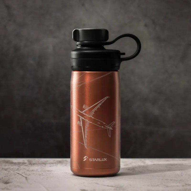 STARLUX x Tiger虎牌 碳酸饮保冷瓶 (古铜橘) - 水瓶/水壶 - 其他材质 橘色