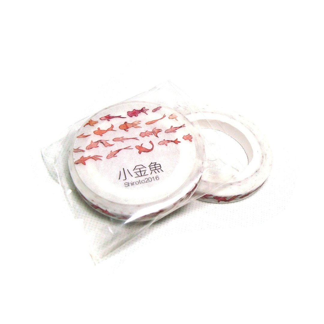[Slim]小金鱼纸胶带 - 纸胶带 - 纸 红色