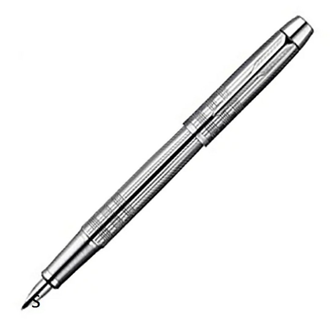 PARKER 经典高级系列 钢笔 亮铬格纹 - 钢笔 - 其他金属 银色