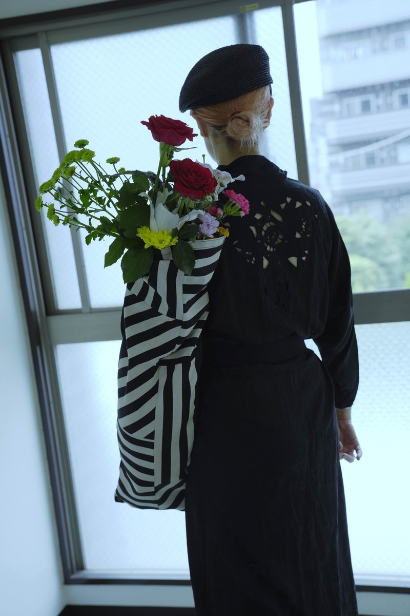 花袋花袋花痴外套插花、花、花 - 其他 - 棉．麻 黑色