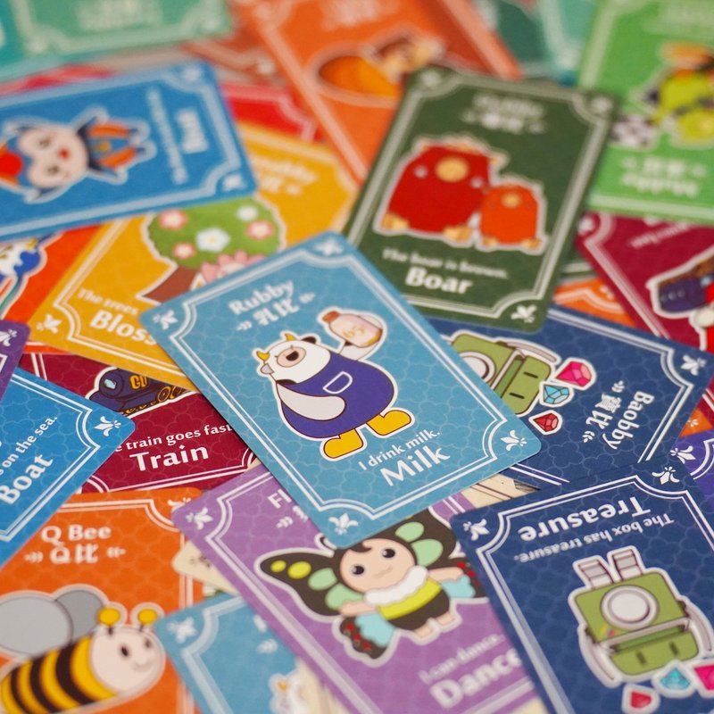 比比家族记忆配对游戏 - 桌游/玩具 - 纸 多色