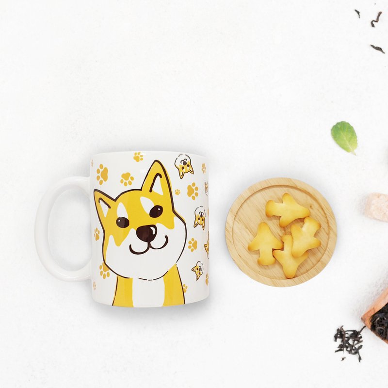 自创宠物犬猫图样 马克杯 / 咖啡杯 / 陶瓷吸水杯垫 (多图样可选) - 碗/碗架 - 瓷 多色