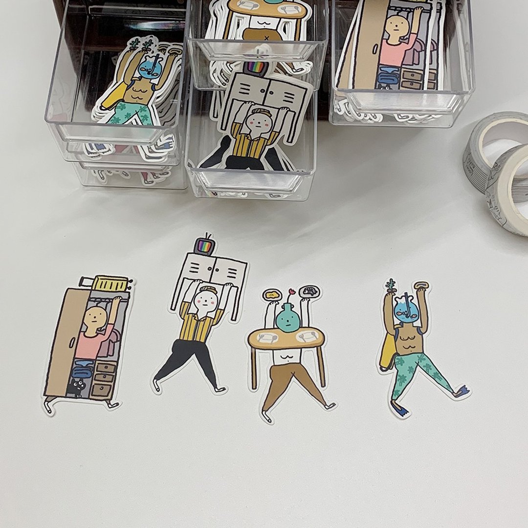 Sticker set "Move to a new home" no.1 - 贴纸 - 纸 多色