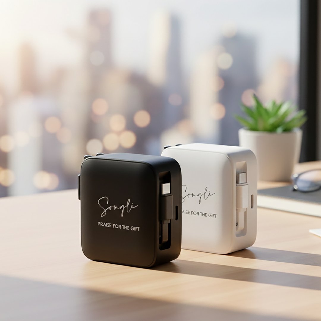 定制化快充充电器|45W 氮化镓 | 自带 USB-C 伸缩线 | 旅行出差必备 - 数码小物 - 其他材质 多色