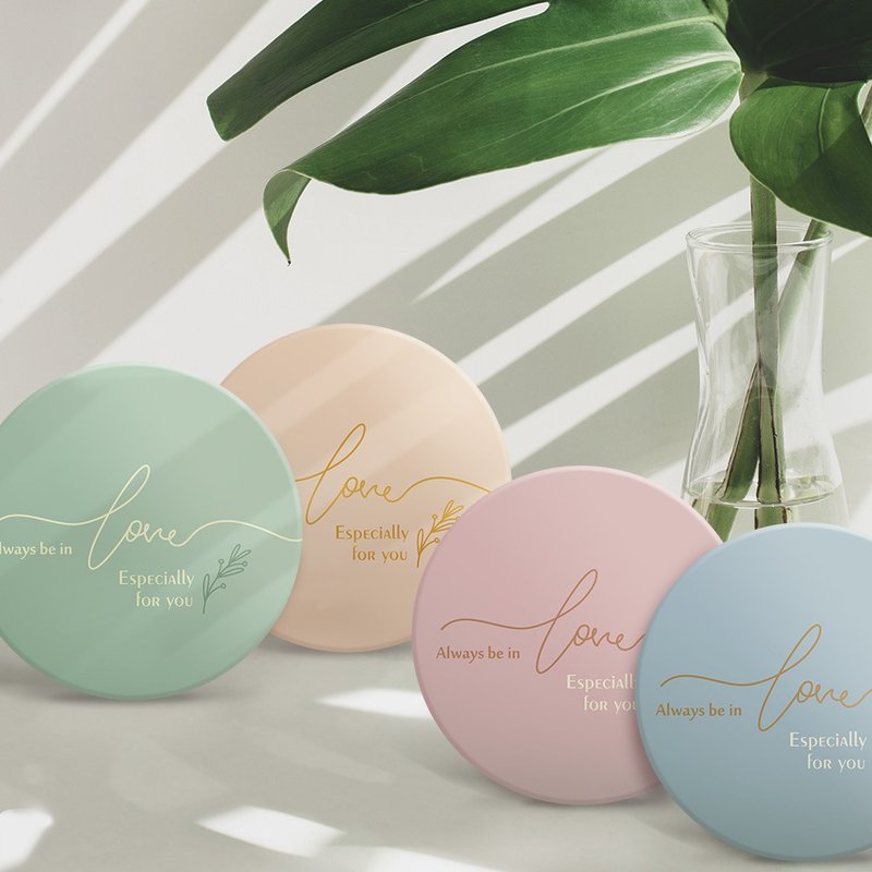 陶瓷杯垫-莫兰迪色系-婚礼小物-探房礼-桌上礼-送客礼 - 杯垫 - 陶 白色