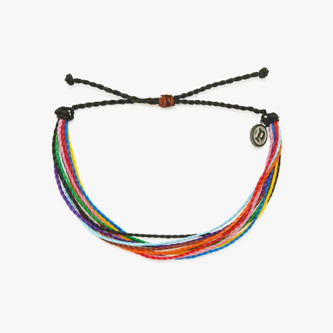 Pura Vida 美国手工 性别认同守护 慈善系列基本款可调式手环 - 手链/手环 - 防水材质 多色