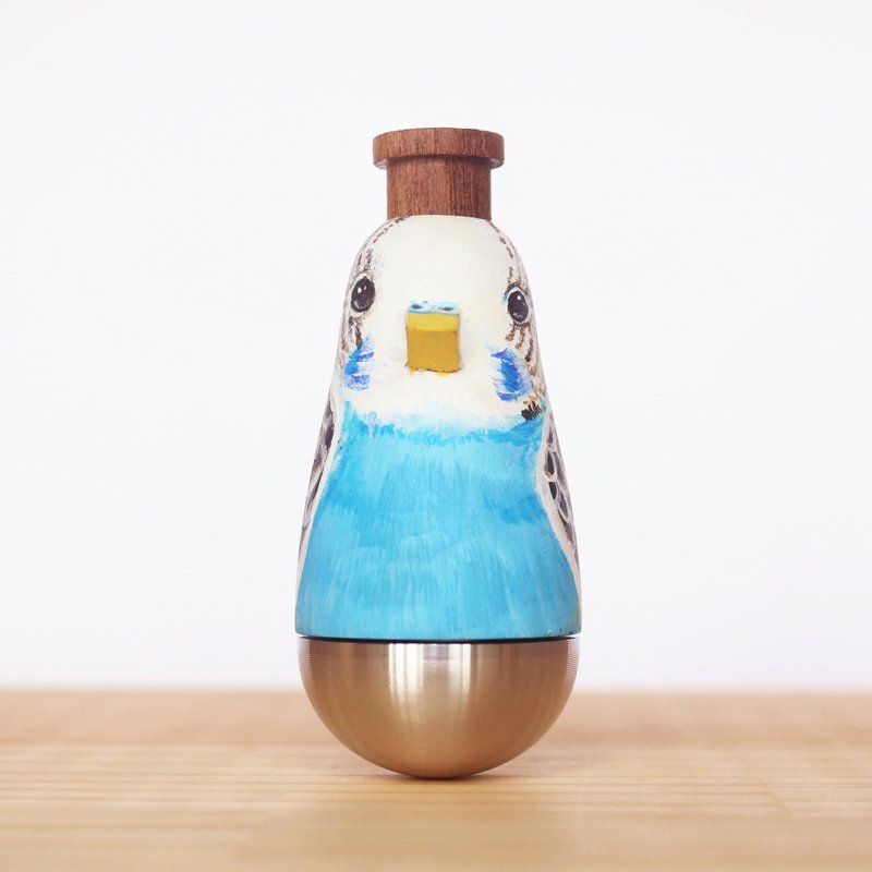 闻森笛 – 虎皮鹦鹉 卡祖笛 KAZOO 公仔 - 吉他/乐器 - 木头 蓝色