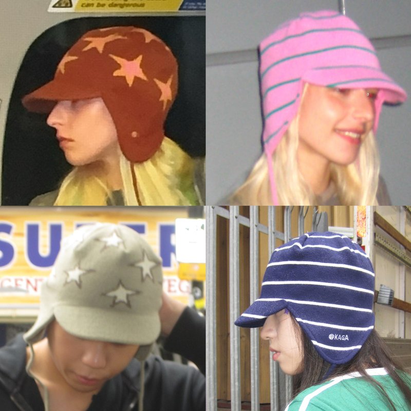 针织短檐护耳帽unisex-四色 - 帽子 - 其他材质 多色