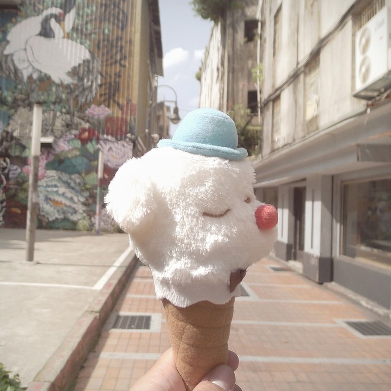 冰淇淋零钱包/ 吊饰 - 零钱包 - 其他材质 白色