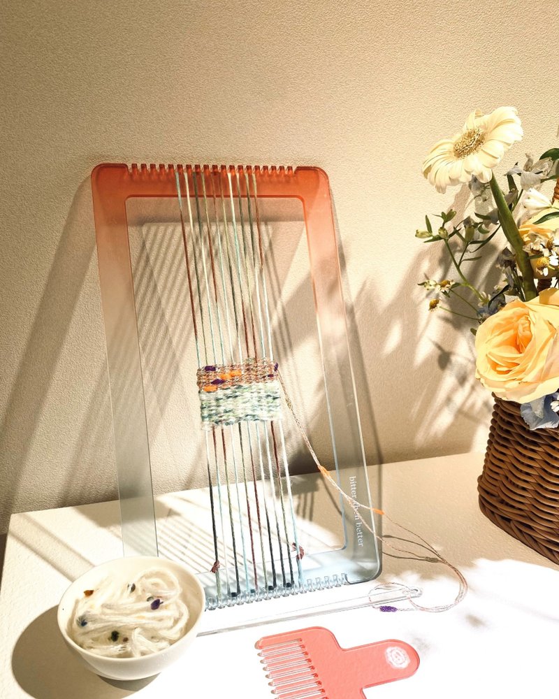 渐层压克力梭织板组  附整套工具 送4色毛线 Weaving Loom Kits - 编织/刺绣/羊毛毡/裁缝 - 压克力 多色