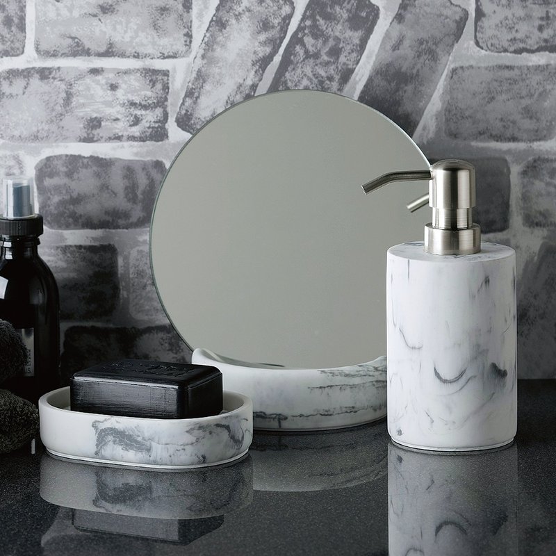 日本【SALUS 佐藤金属】Napa大理石卫浴分装瓶 - 卫浴用品 - 塑料 