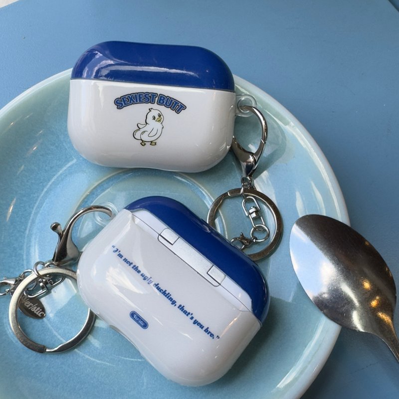 【Bad Duckie】全包纯色 AirPods Case - 耳机收纳 - 硅胶 蓝色