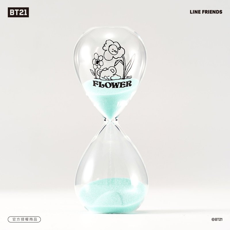 BT21 花漾10分钟沙漏计时器 – KOYA款 (浅蓝色) - 摆饰 - 玻璃 蓝色