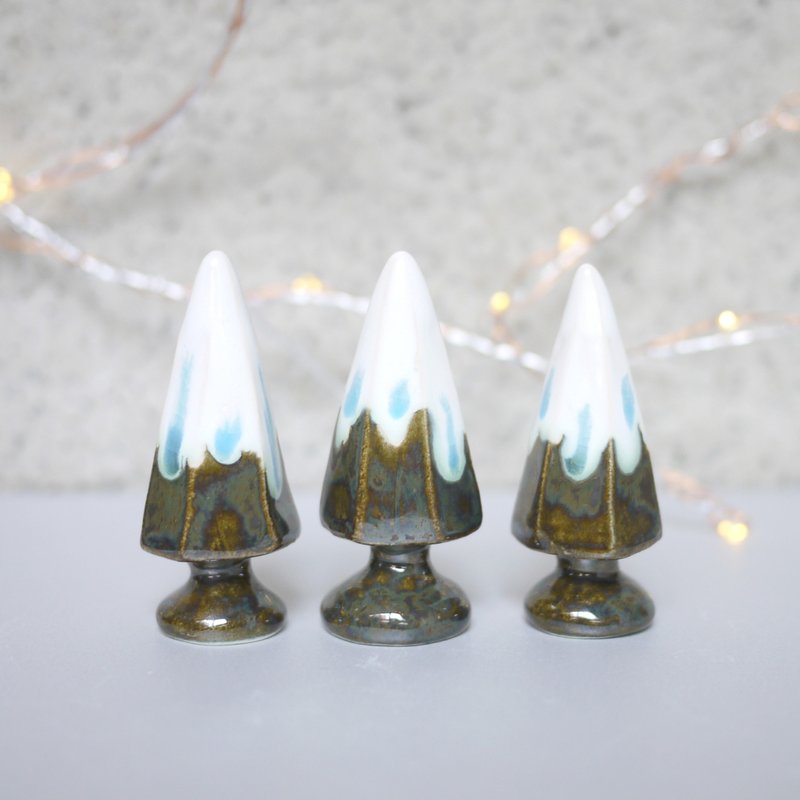 矿物森林 | 小树 六角树 圣诞版 - 摆饰 - 瓷 白色