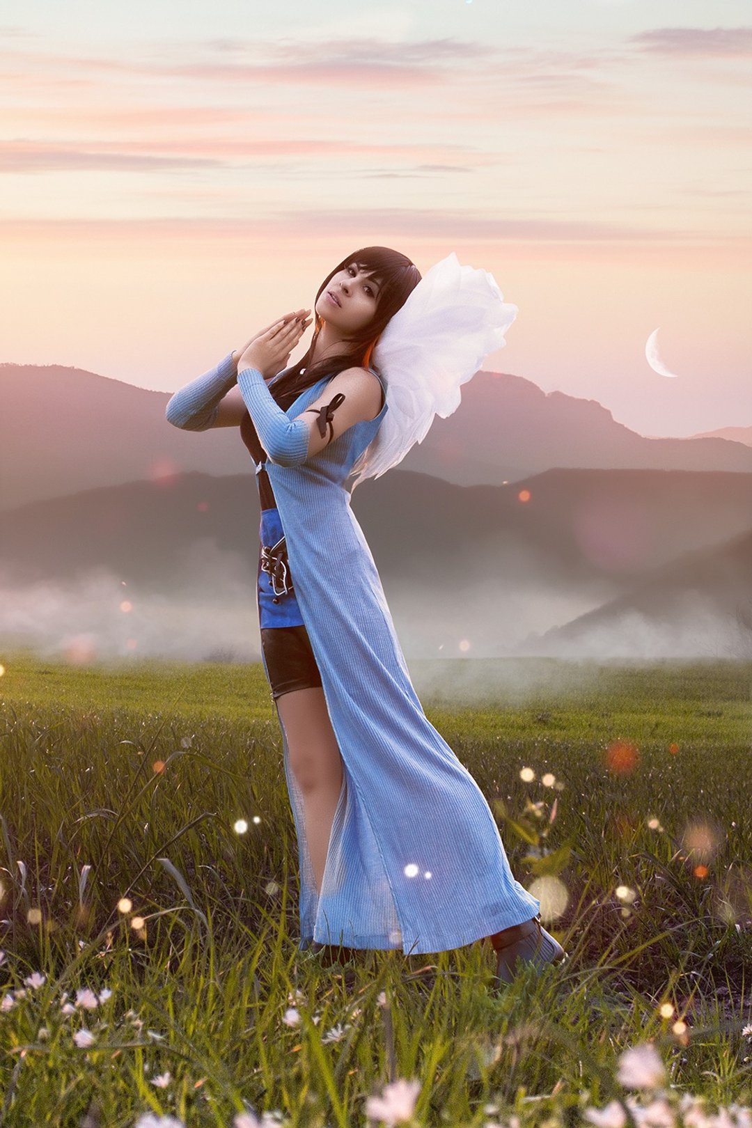 Final Fantasy VIII Rinoa Heartilly cosplay costume made to order - 女装上衣 - 其他材质 蓝色