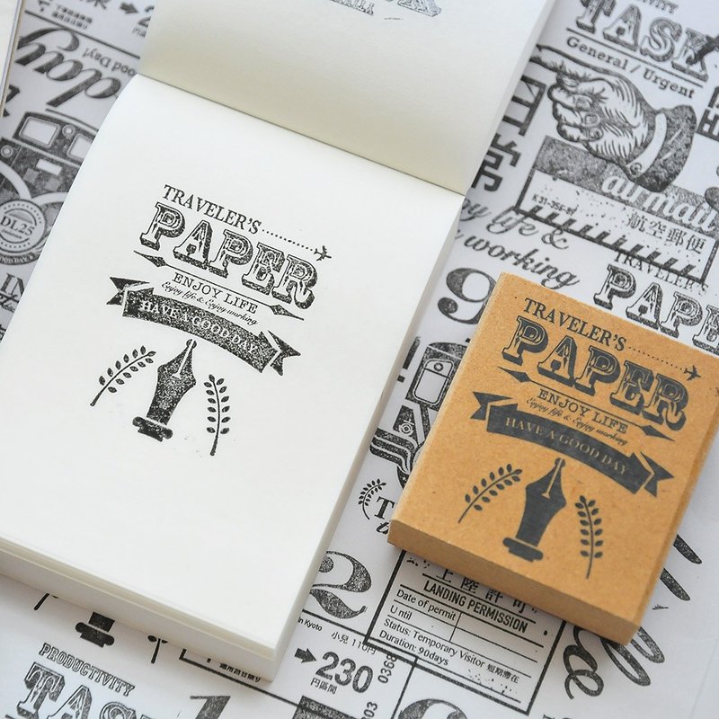 STAMP好好玩手帐装饰印章_PAPER - 印章/印台 - 木头 咖啡色