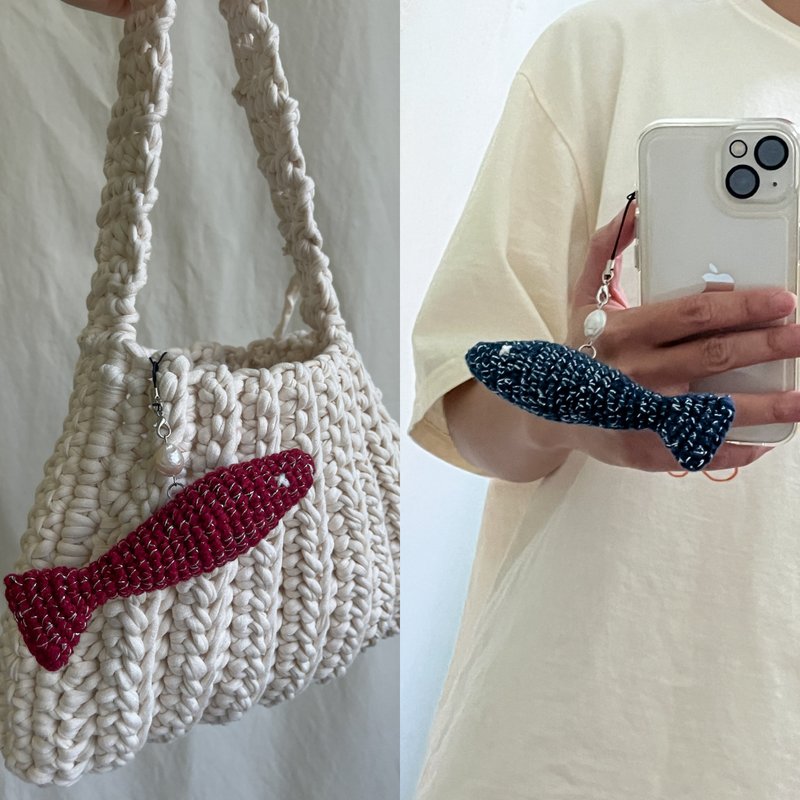 鱼卵造型挂饰，为您的包包、手机或钥匙增添可爱俏皮的 Fishing Blink Blink 点缀。 - 钥匙链/钥匙包 - 其他材质 多色