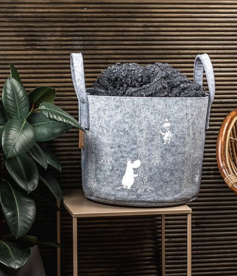 芬兰 Muurla X Moomin 联名收纳篮 (30L/漫步森林) - 收纳用品 - 其他材质 多色