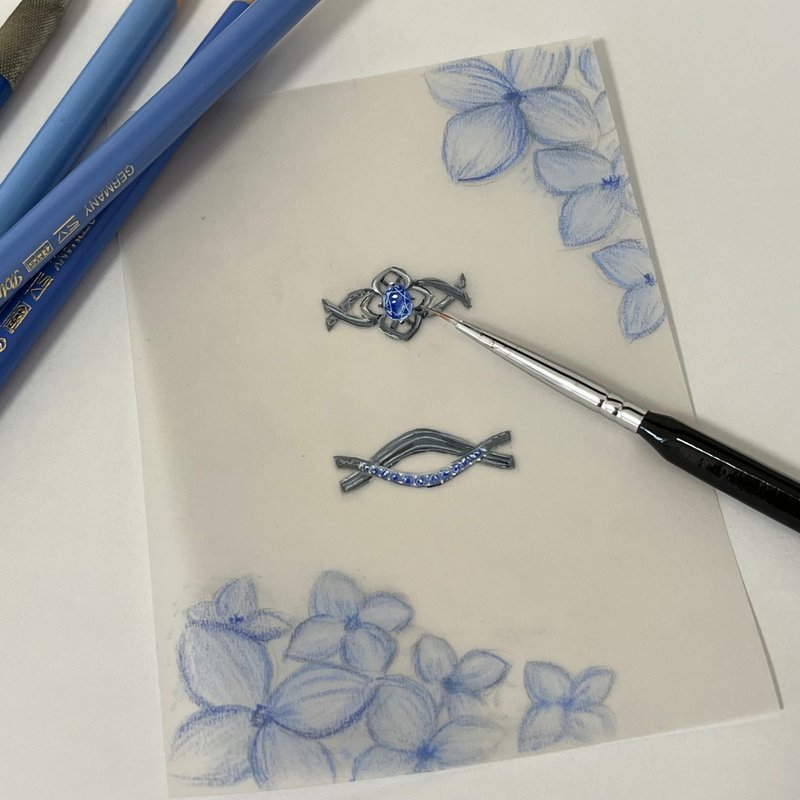 定制化饰品 可自备宝石 925银 14k 18k 请先和设计师讨论后再下单 - 其他 - 贵金属 