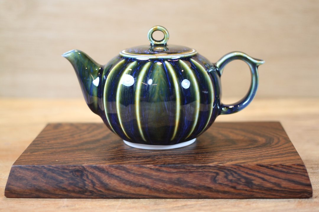 【沐春生活】耀洋 天目釉 曲纹茶壶 莺歌陶艺名家叶敏祥作品 - 茶具/茶杯 - 瓷 