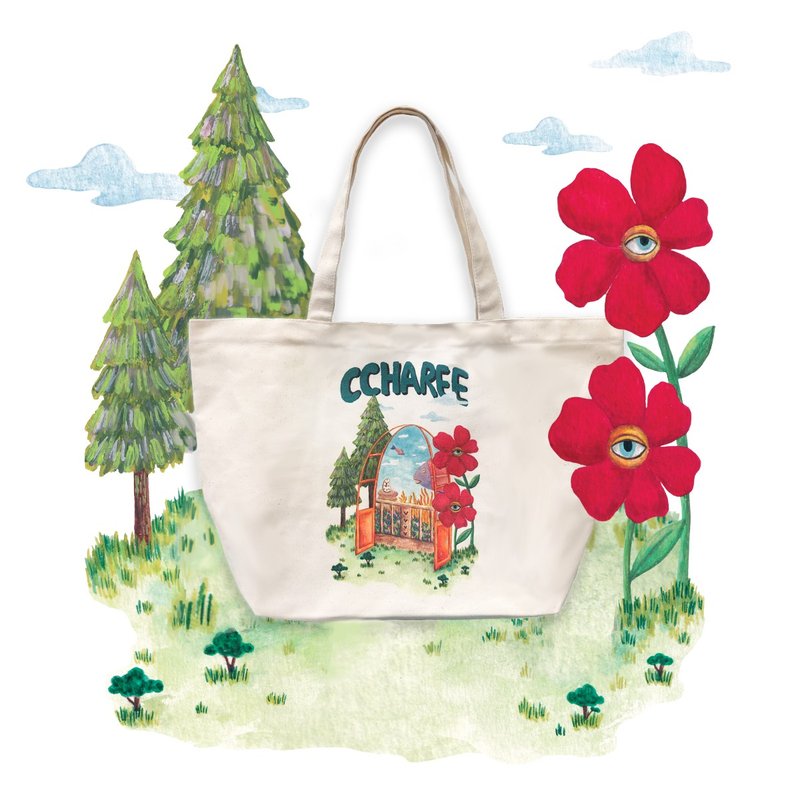 AEAR TOTE BAG - 手提包/手提袋 - 棉．麻 