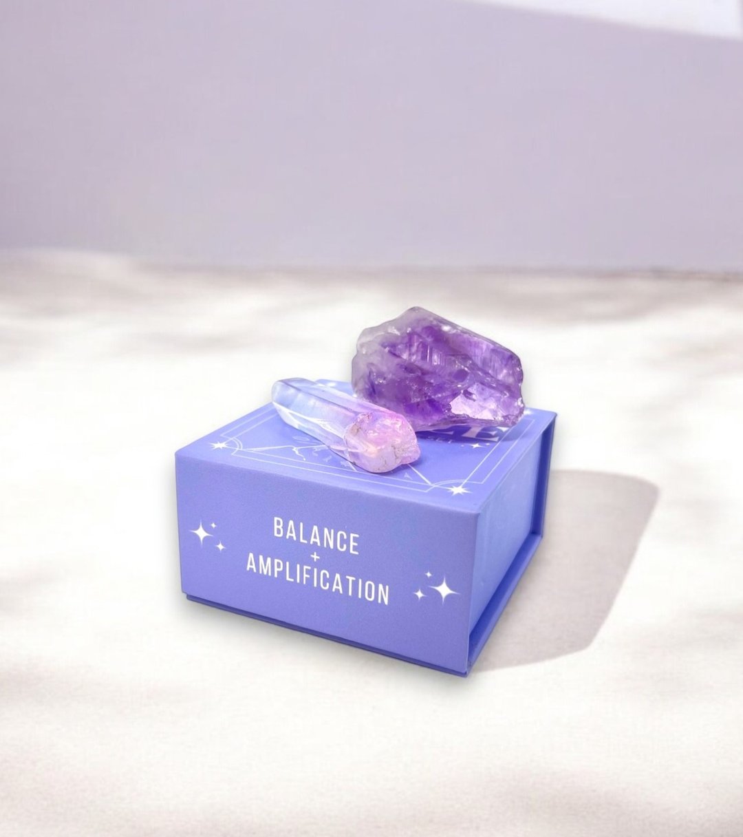 Crystoria Stone | 迷你水晶主题套装 | PEACE | 水晶原石 - 摆饰 - 水晶 紫色