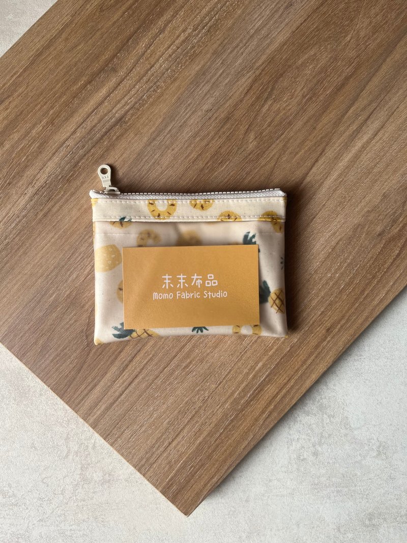 防泼水零钱包丨凤梨 - 零钱包 - 防水材质 
