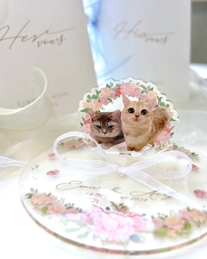 moonism原创设计 婚礼ring pillow 结婚戒指枕订制 - 摆饰 - 压克力 