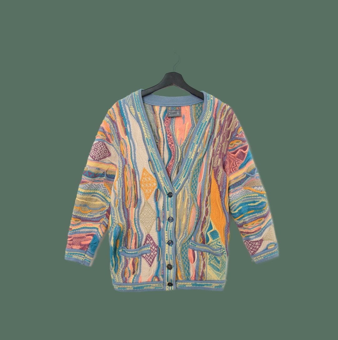 Back to Green-复古毛衣 COOGI 马卡龙色半立体 vintage sweater - 女装针织衫/毛衣 - 羊毛 
