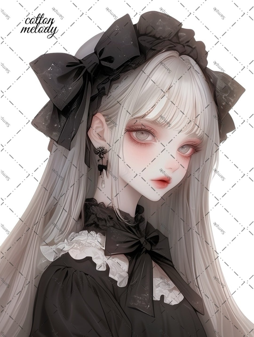 original sticker no.1885 人物贴纸 原创贴纸 原创人物贴纸 装饰贴纸 cotton melody - 贴纸 - 纸 