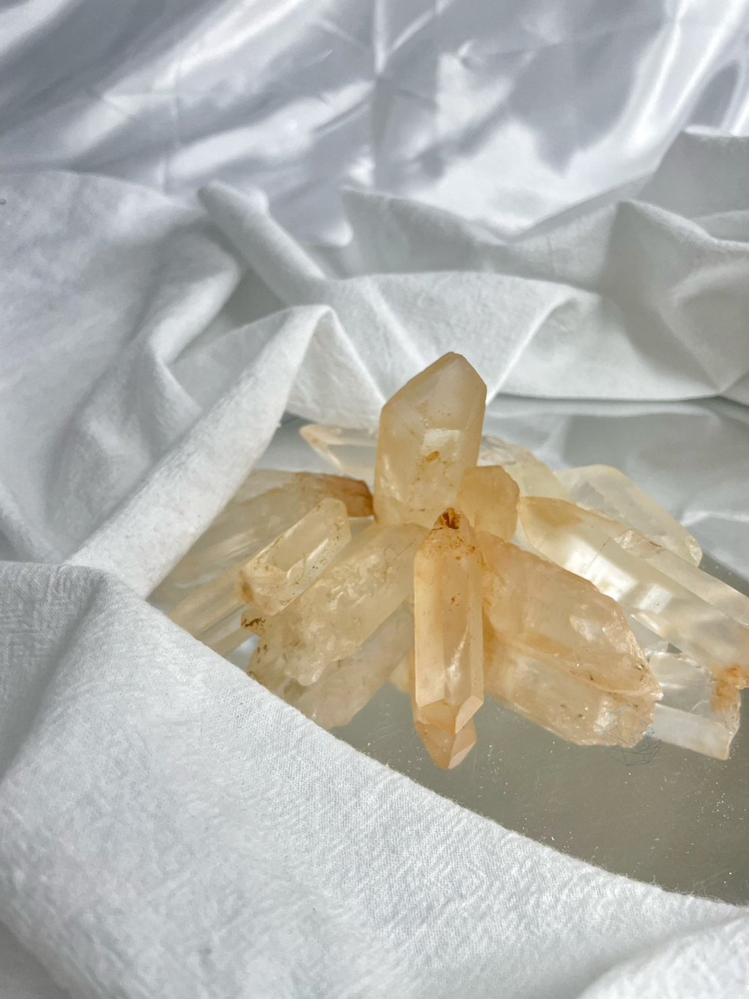 黄皮水晶 天然原矿 100g矿石 招财 铁矿 胶花 综合大小出货 - 其他 - 水晶 橘色