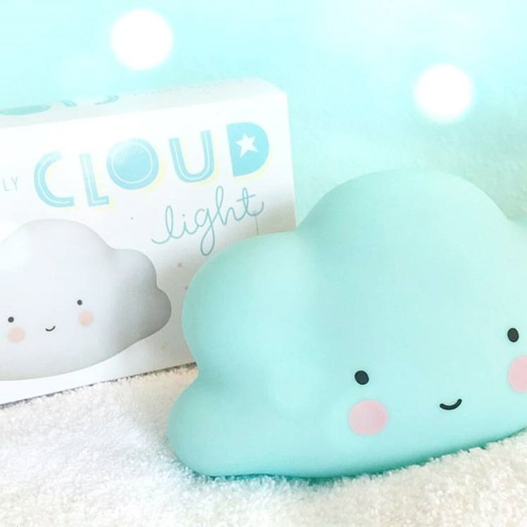 荷兰｜a Little Lovely Company ❤ 北欧风 疗育云朵小夜灯-蓝 - 灯具/灯饰 - 塑料 蓝色