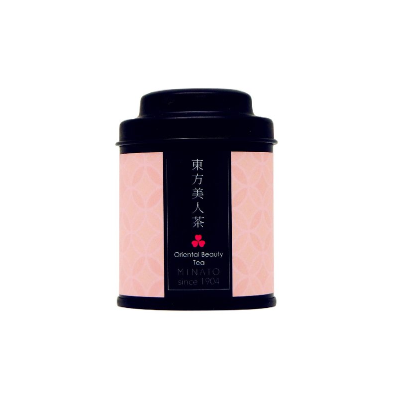 【茶粒茶】原片茶叶 质感雾黑Mini罐-东方美人茶 - 茶 - 新鲜食材 粉红色